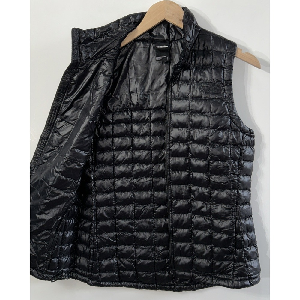 THE NORTH FACE ThermoBall Vest Women's Sz Small Packable Black CLEAN